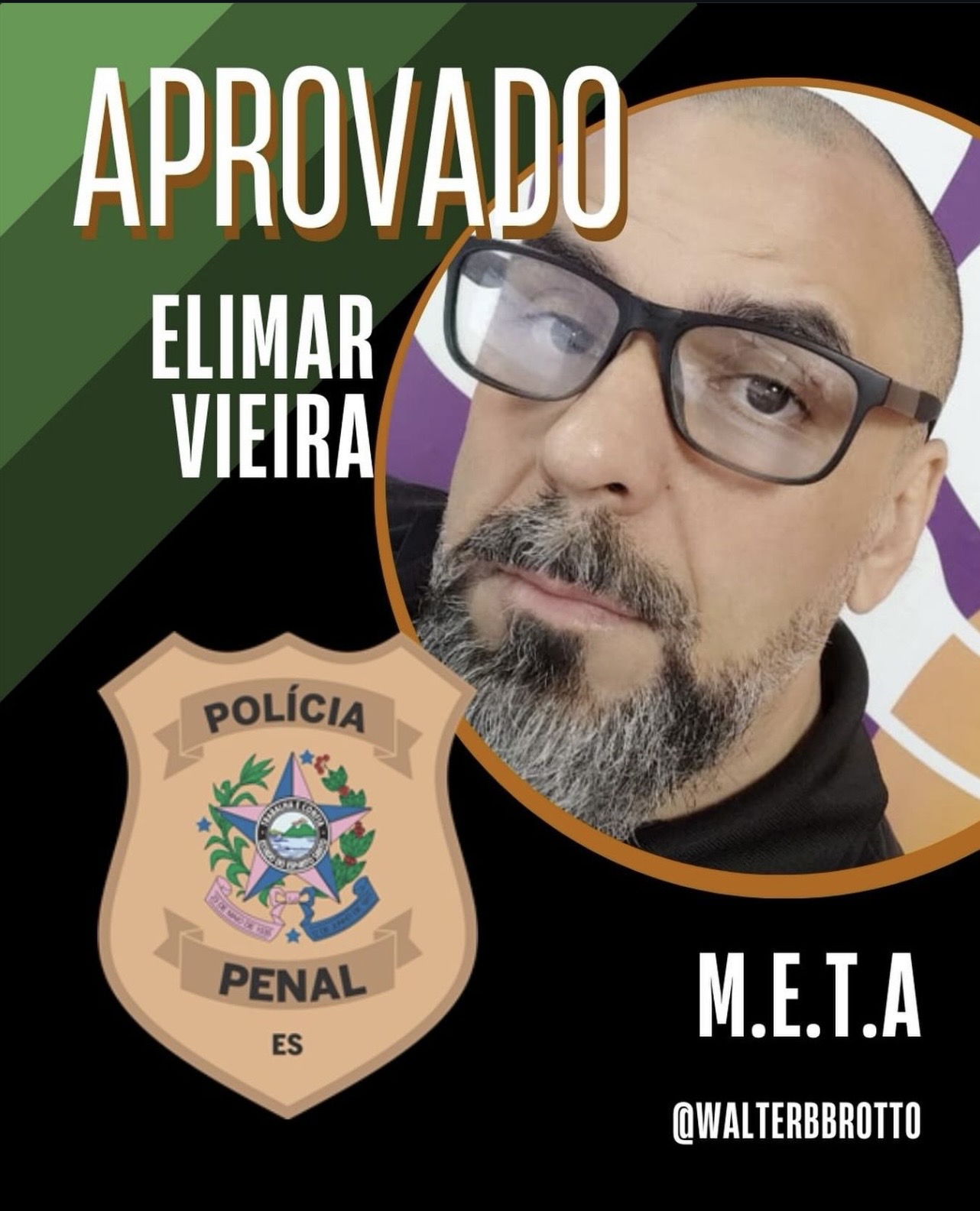 Elimar Vieira — Aprovado Polícia Penal ES