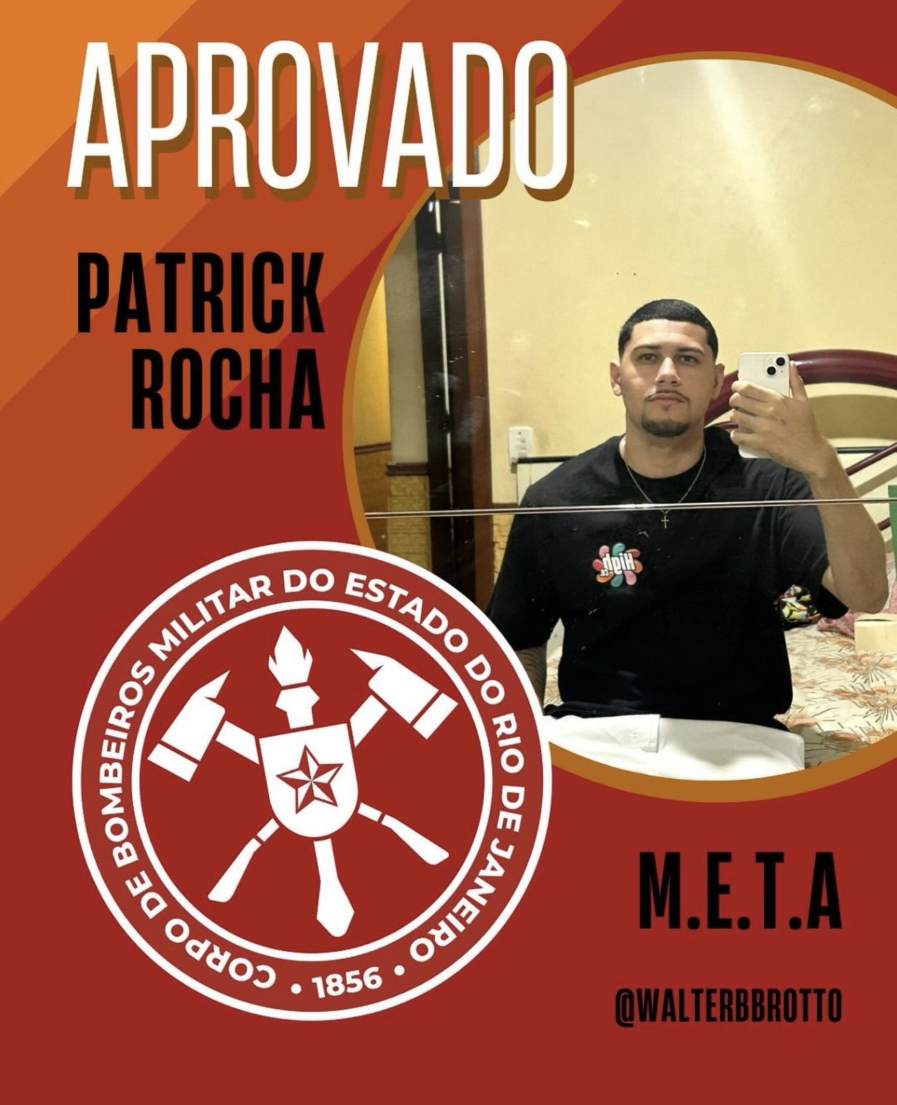 Patrick Rocha — Aprovado CBMERJ
