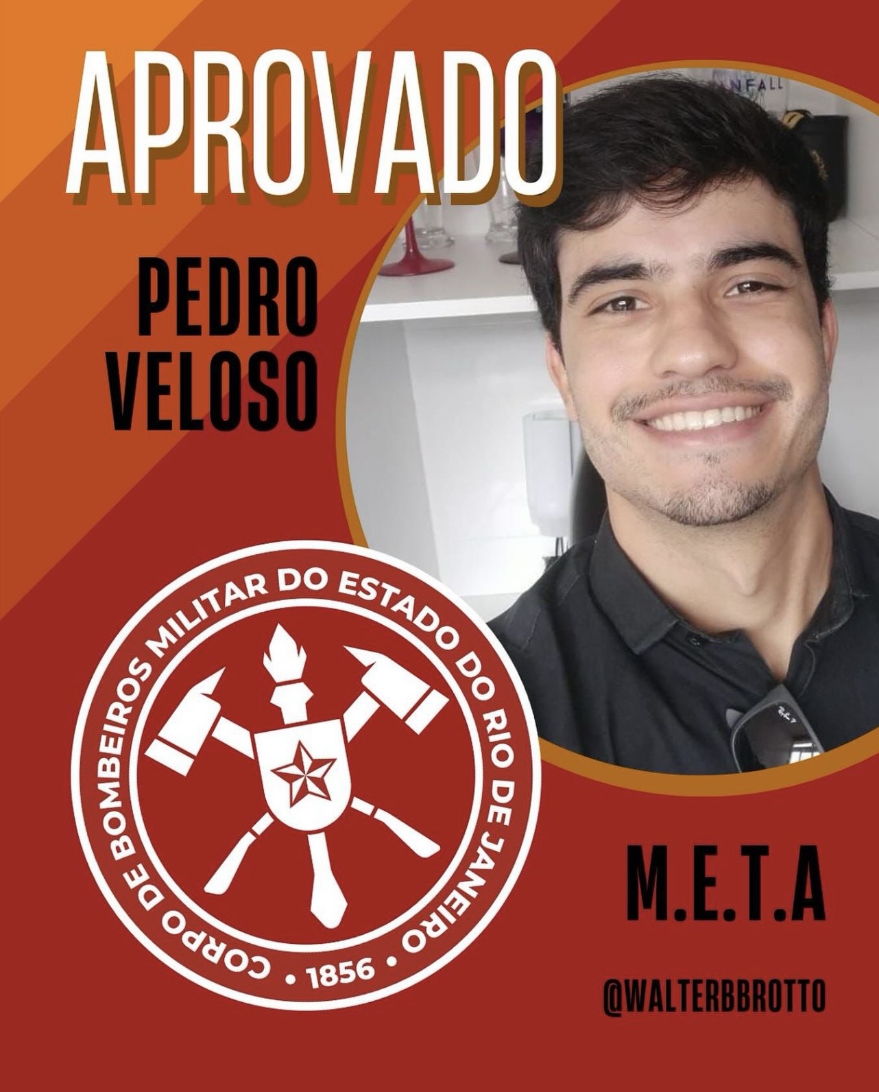 Pedro Veloso — Aprovado CBMERJ