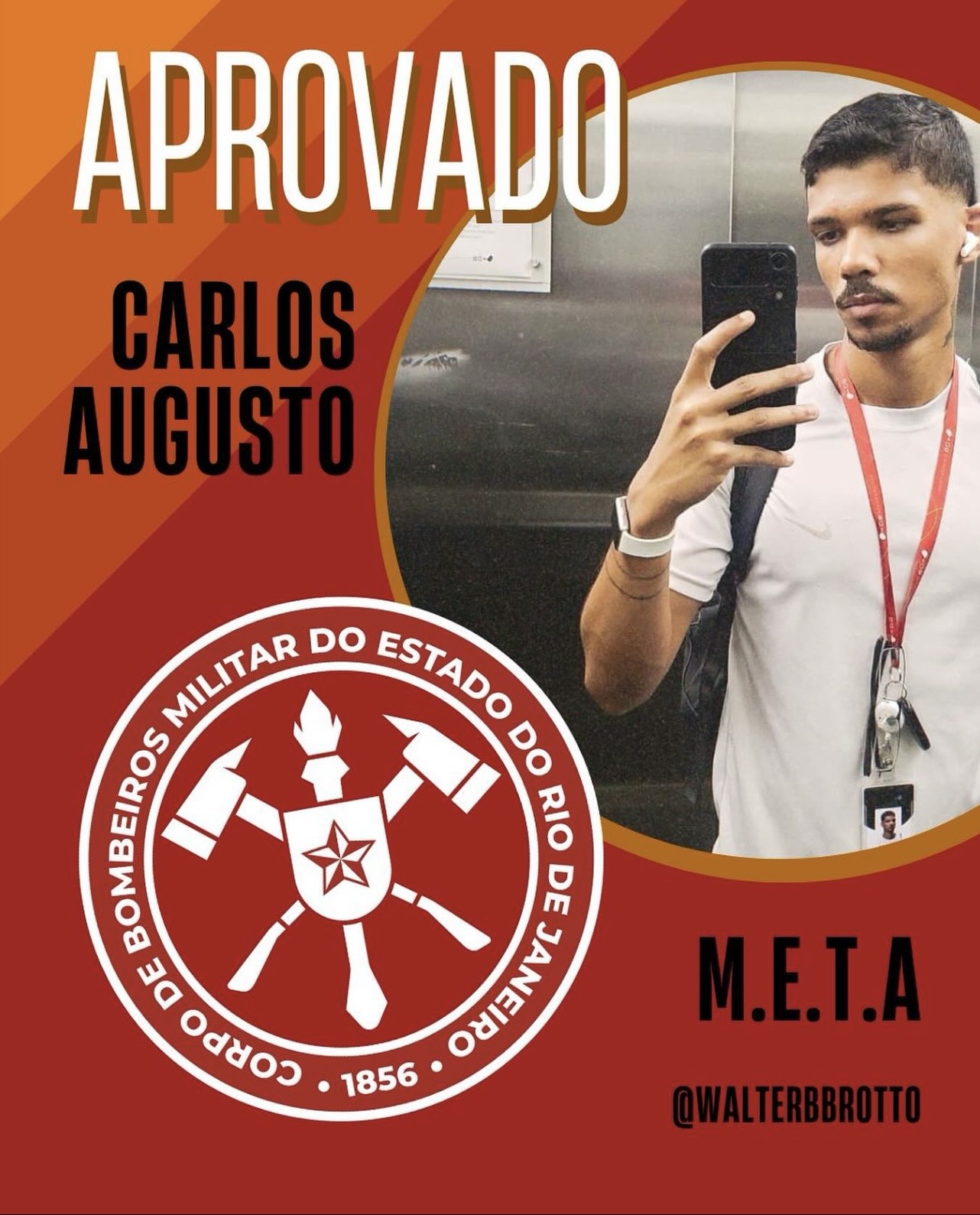 Carlos Augusto — Aprovado CBMERJ