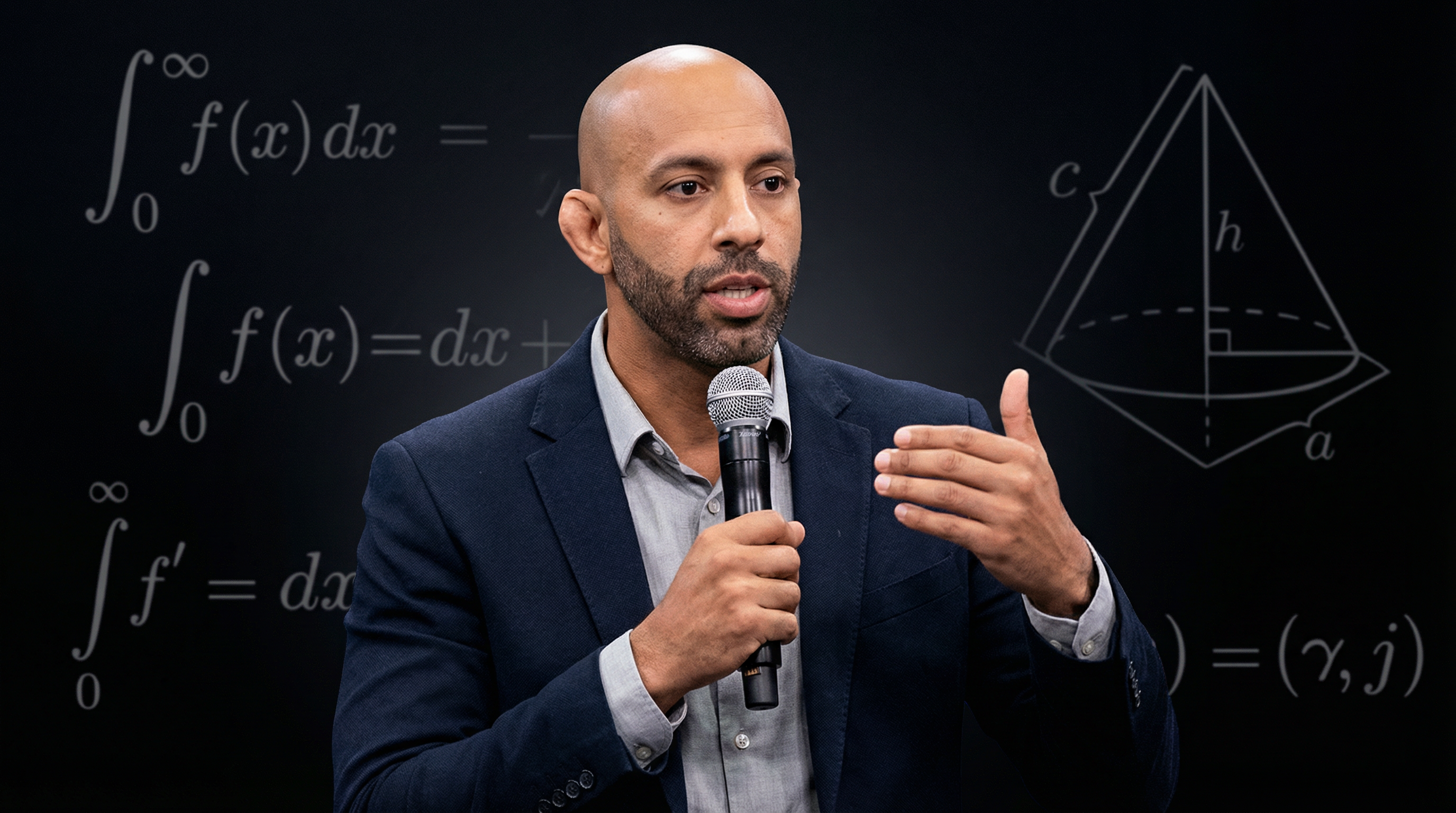 Prof. Walter Brotto ensinando Matemática para concursos públicos