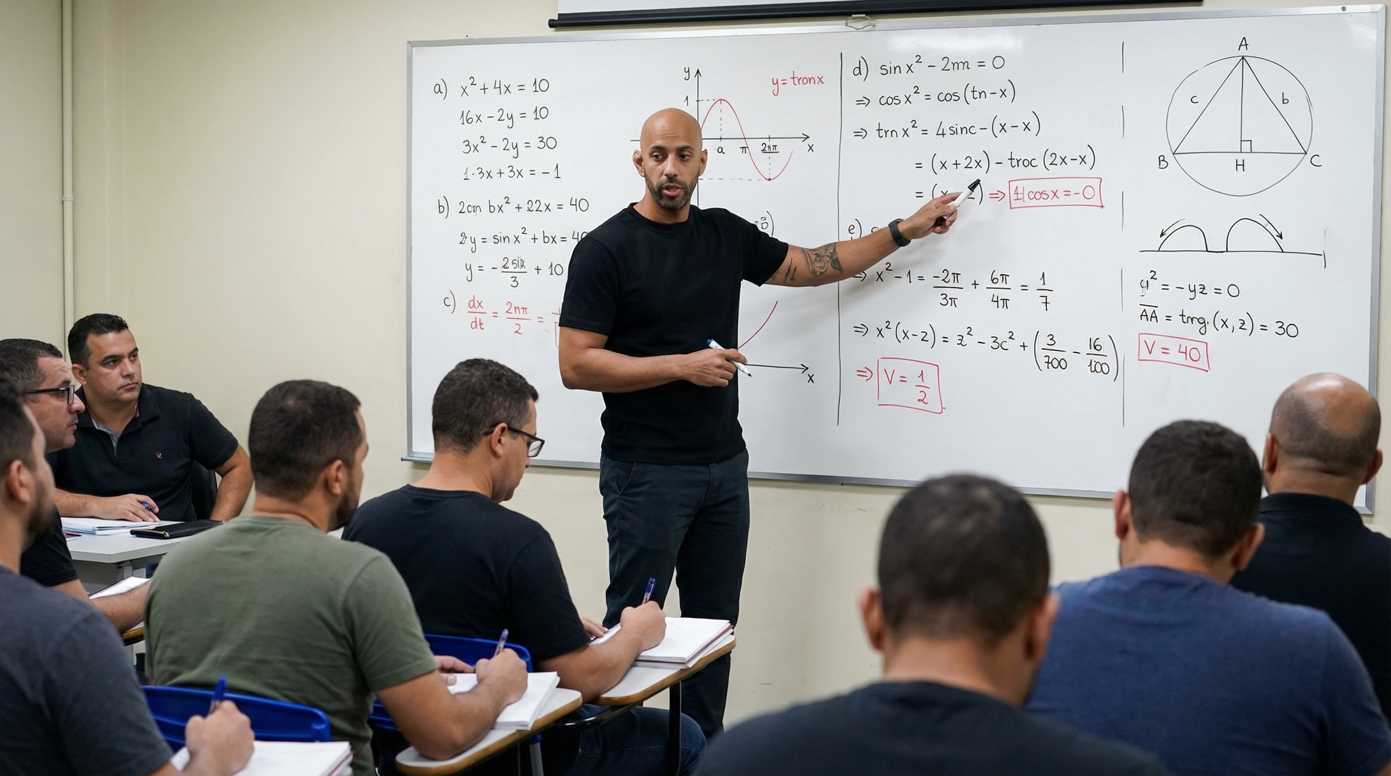 Prof. Walter Brotto em aula